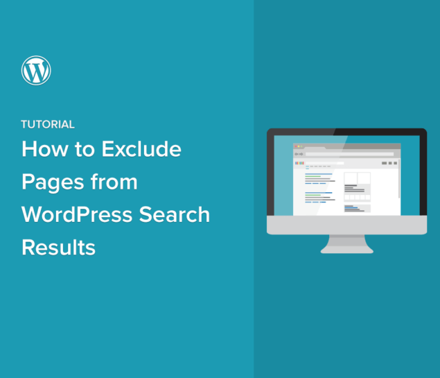 How to Exclude Pages from WordPress Search Results