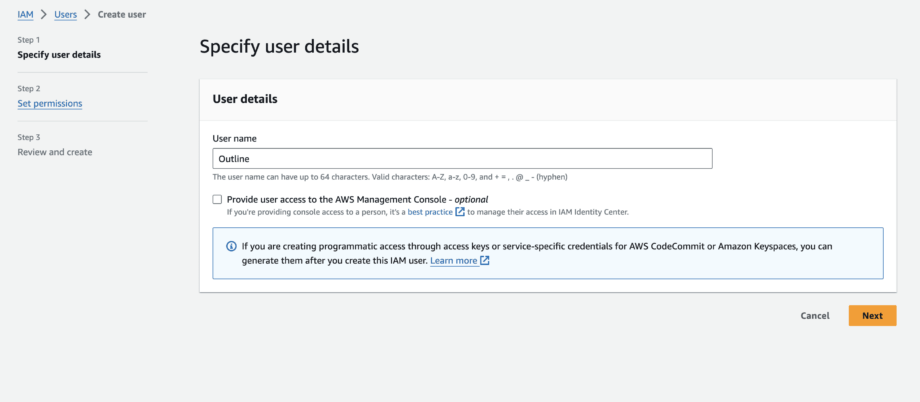 How to Install the Outline Knowledge Base & Wiki on Ubuntu (The Easy Way) - IAM Username and Credentials