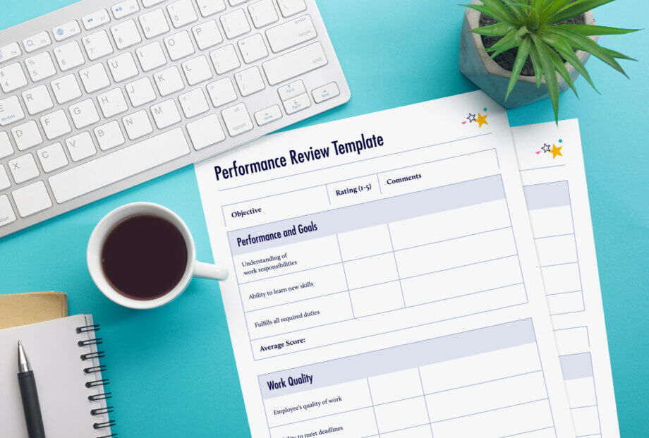 Performance Review Template - performance review template mockup